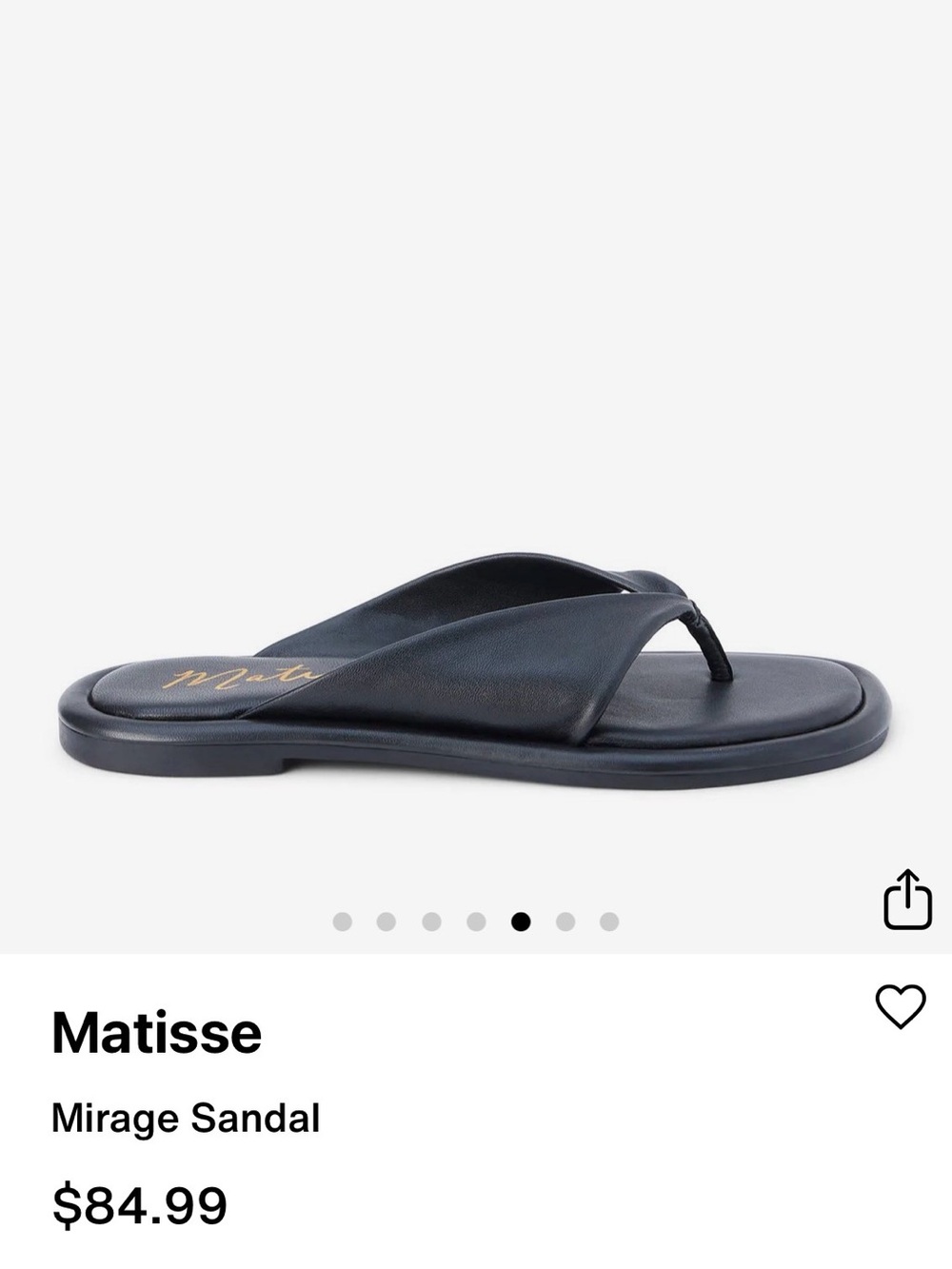 Matisse Mirage Sandals - Black Leather - Picture 2 of 15